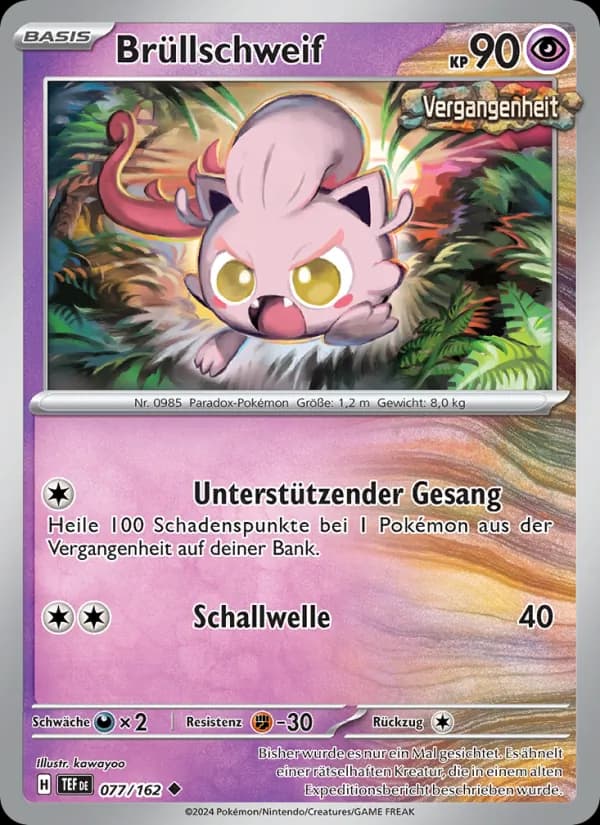 Brüllschweif card in German