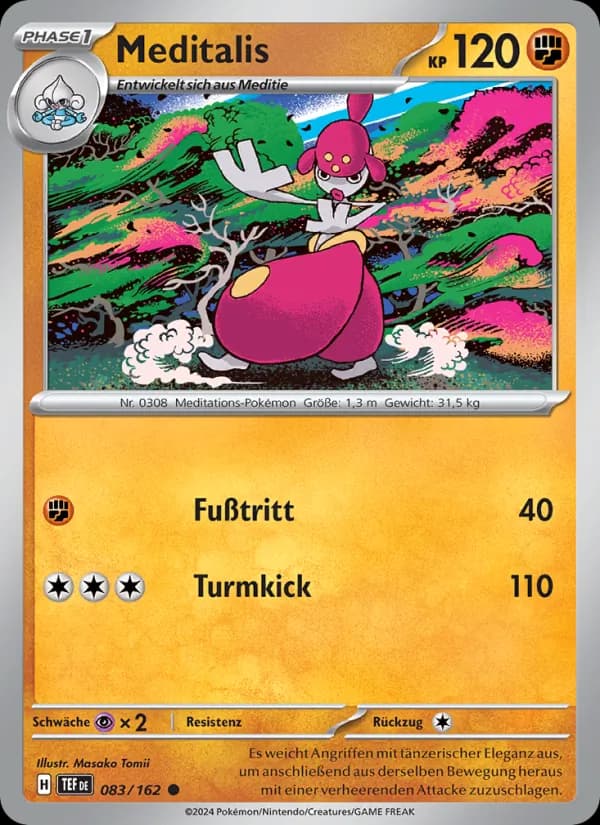 Meditalis card in German