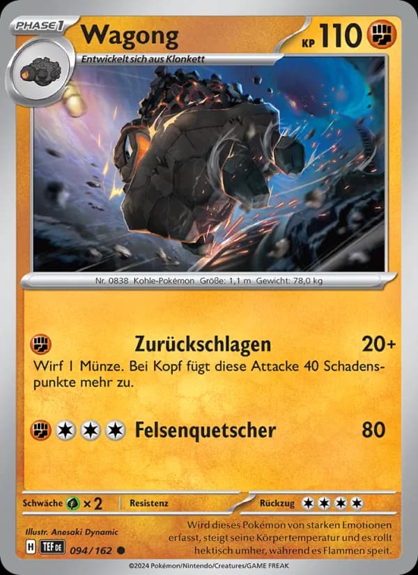 Wagong card in German