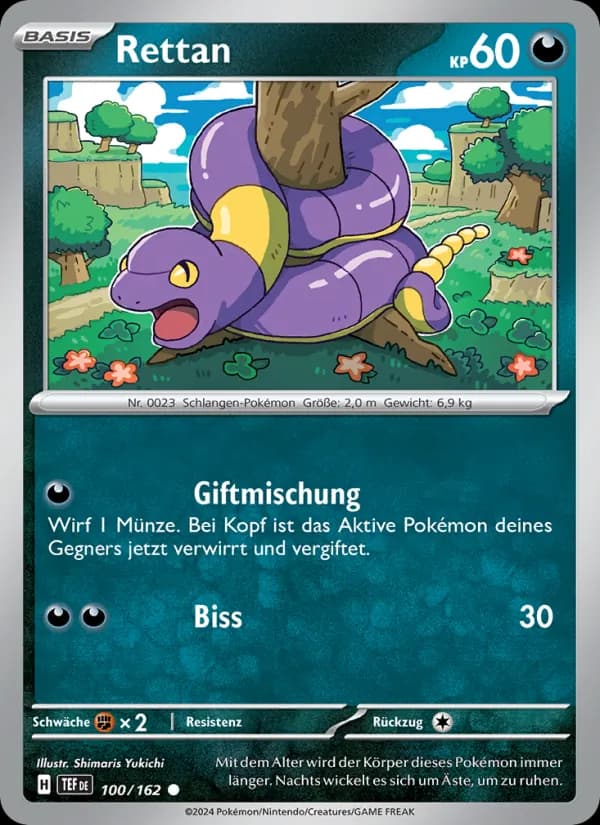 Rettan card in German