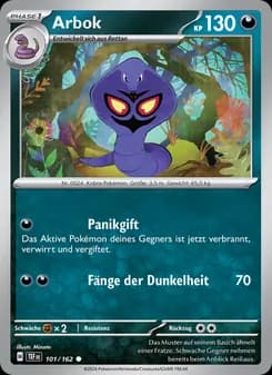 Arbok card in German