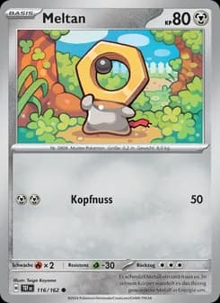 Meltan card in German