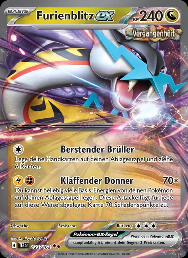 Furienblitz-ex card in German