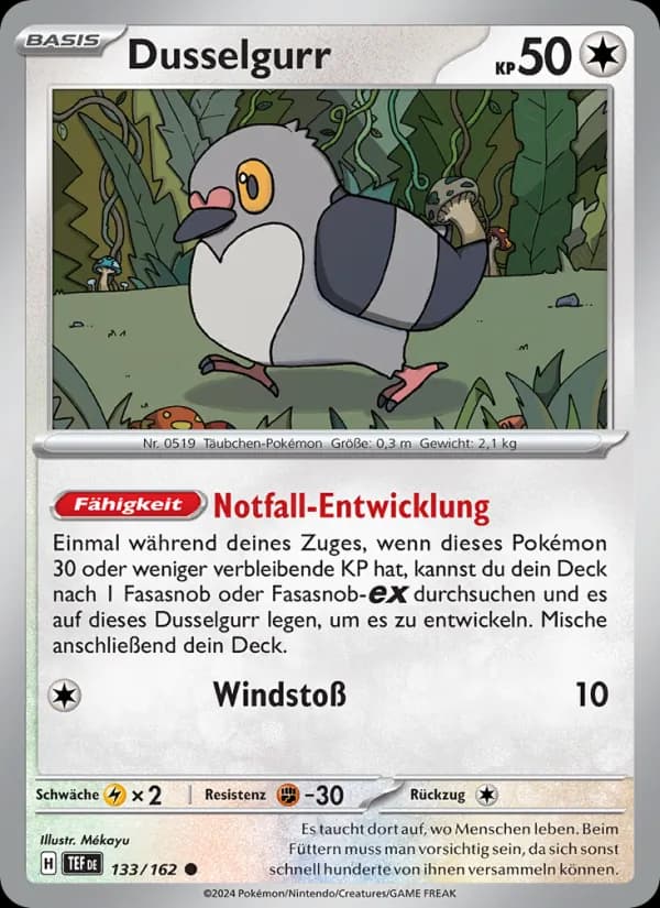 Dusselgurr card in German