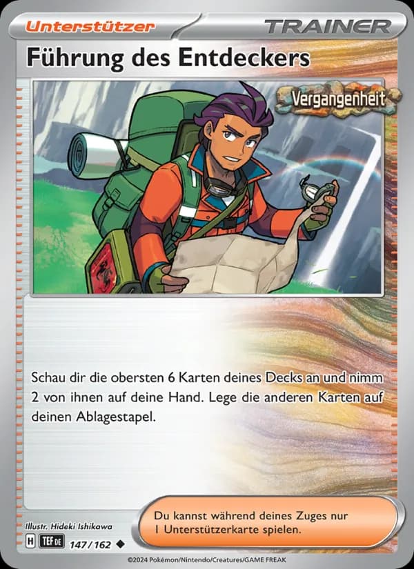 Führung des Entdeckers card in German