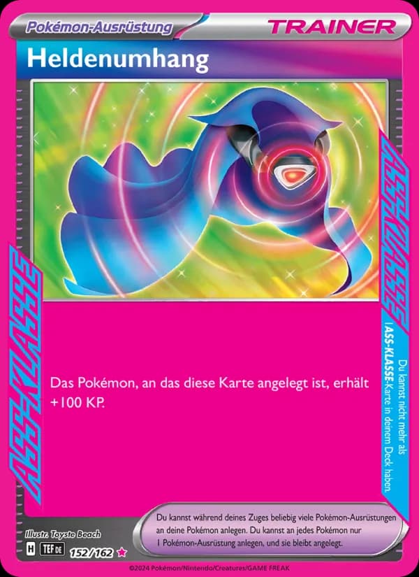 Heldenumhang card in German