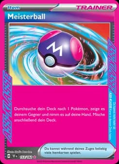 Meisterball card in German