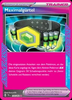 Maximalgürtel card in German