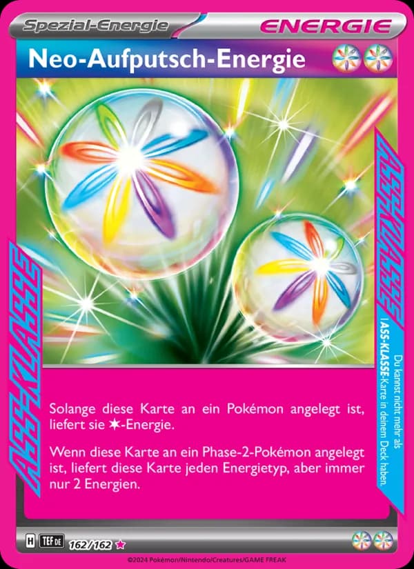Neo-Aufputsch-Energie card in German
