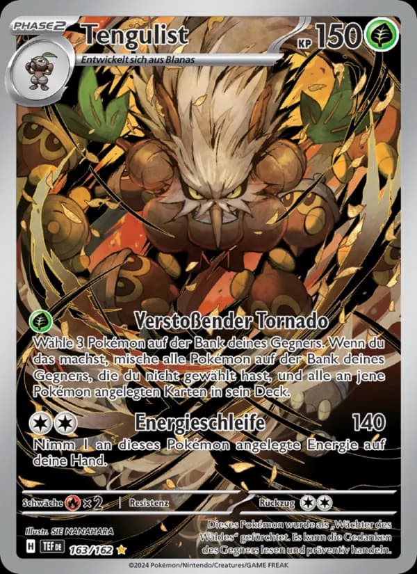 Tengulist card in German
