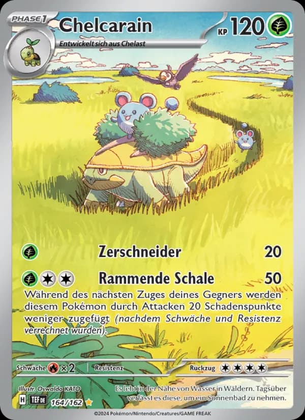Chelcarain card in German