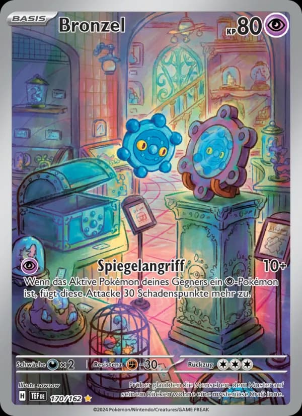 Bronzel card in German