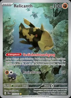 Relicanth card in German