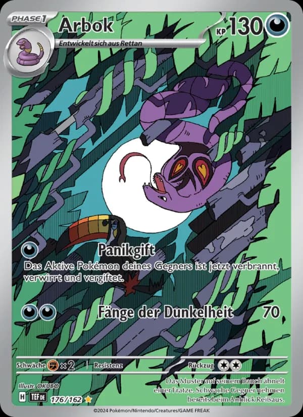 Arbok card in German