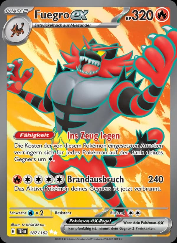 Fuegro-ex card in German