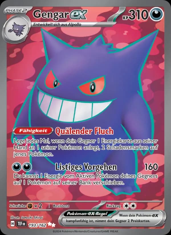 Gengar-ex card in German