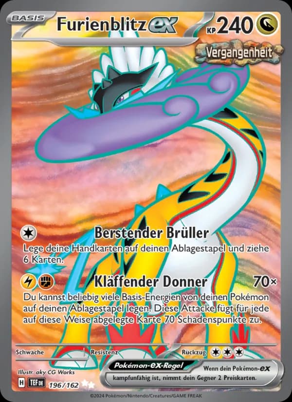 Furienblitz-ex card in German