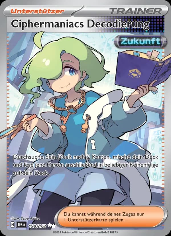 Ciphermaniacs Decodierung card in German