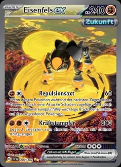 Eisenfels-ex card in German