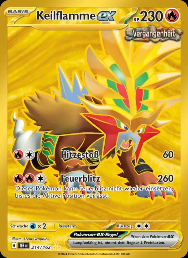 Keilflamme-ex card in German
