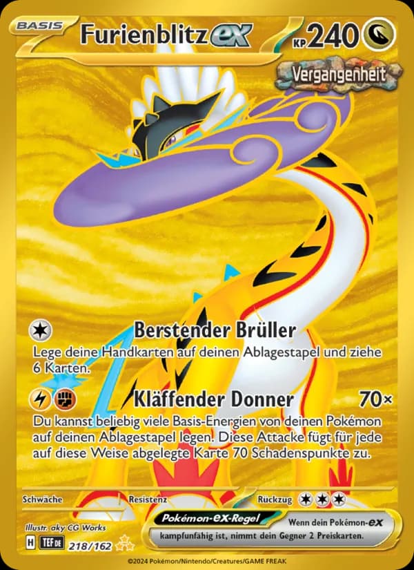 Furienblitz-ex card in German