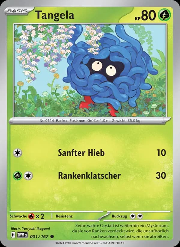 Tangela card in German