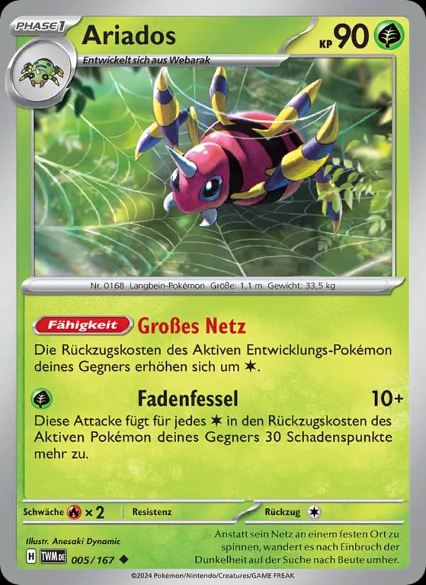 Ariados card in German