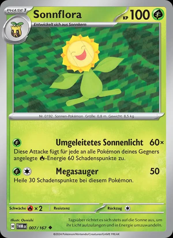 Sonnflora card in German