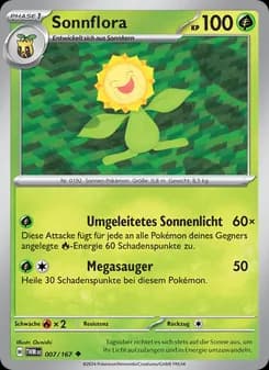 Sonnflora card in German