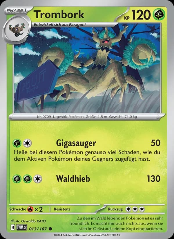 Trombork card in German