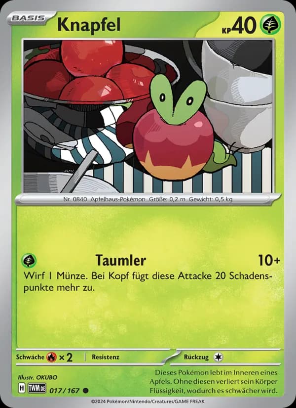 Knapfel card in German