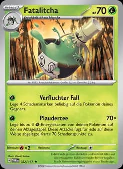 Fatalitcha card in German
