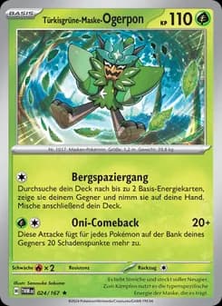 Türkisgrüne-Maske-Ogerpon card in German