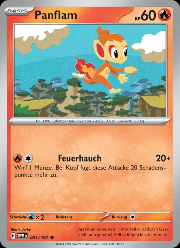 Panflam card in German