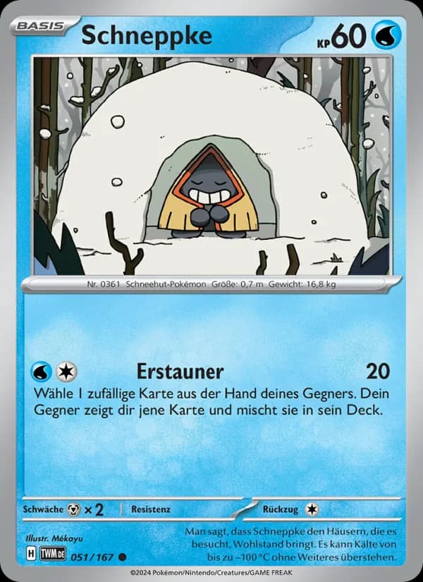 Schneppke card in German