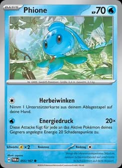 Phione card in German