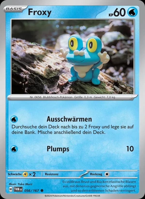 Froxy card in German