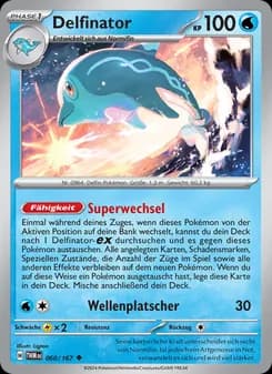 Delfinator card in German