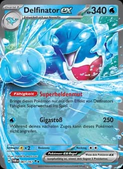 Delfinator-ex card in German