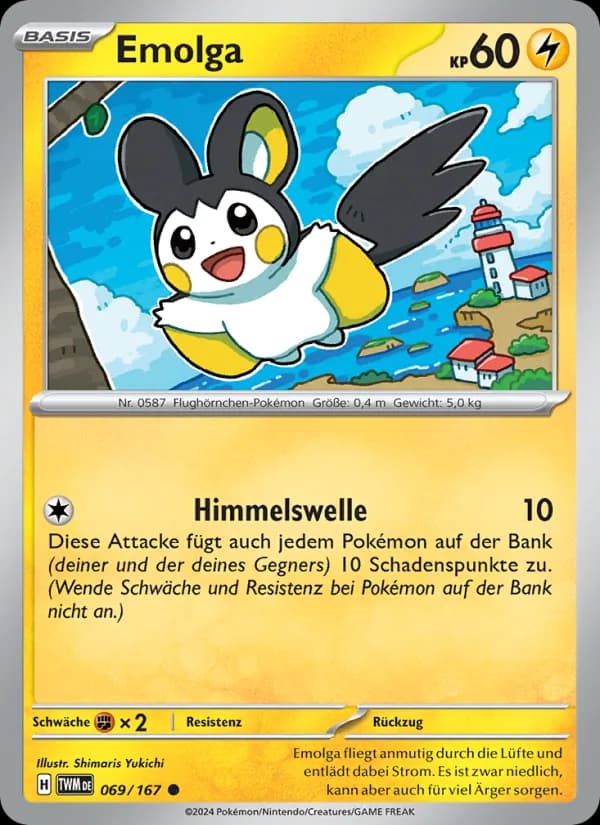 Emolga card in German
