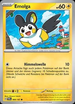 Emolga card in German