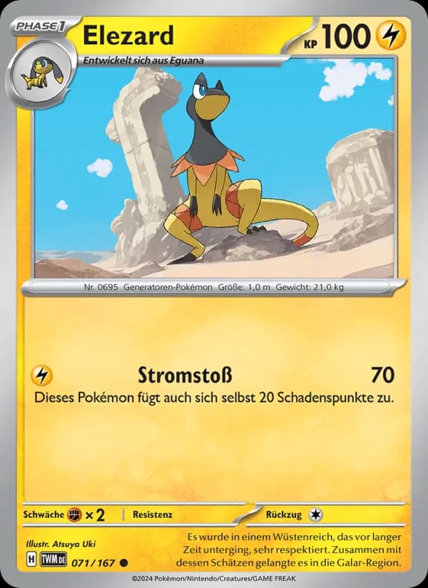 Elezard card in German
