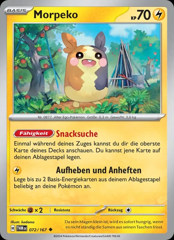 Morpeko card in German