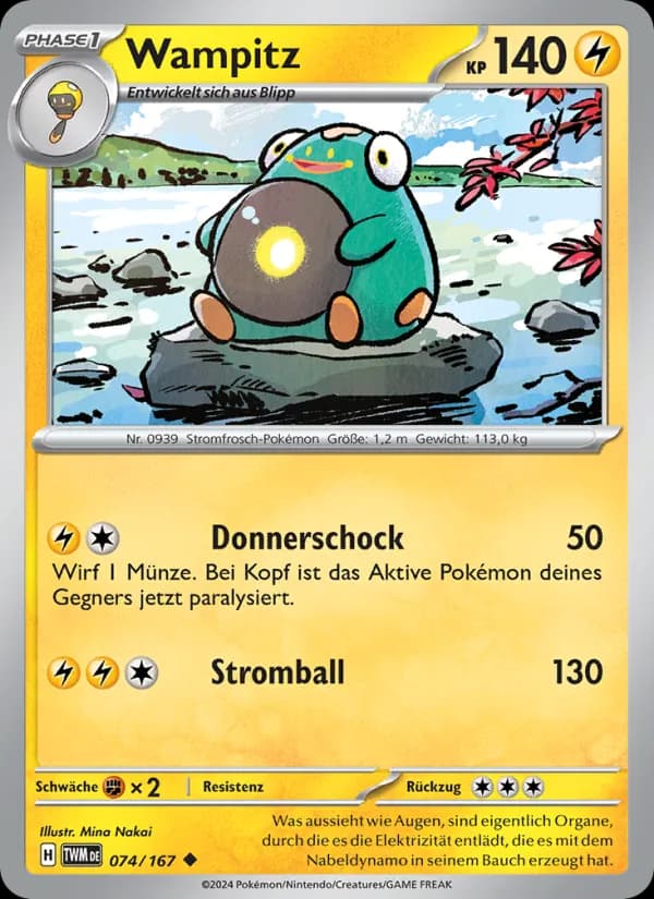 Wampitz card in German