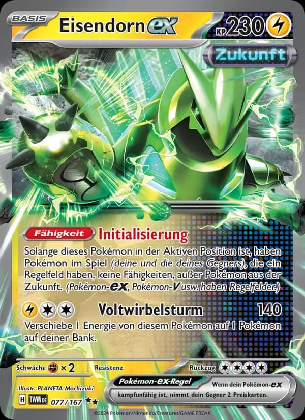 Eisendorn-ex card in German