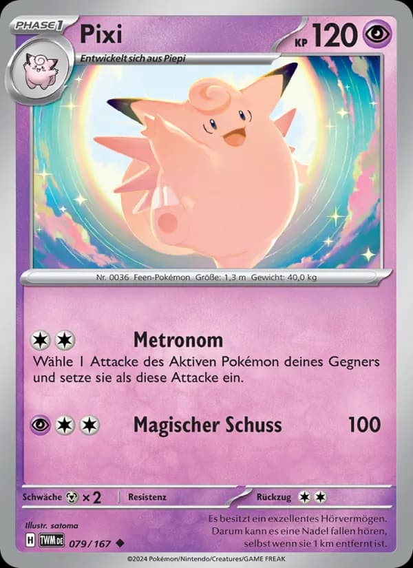 Pixi card in German