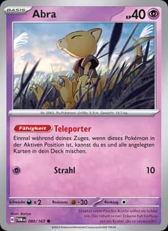 Abra card in German