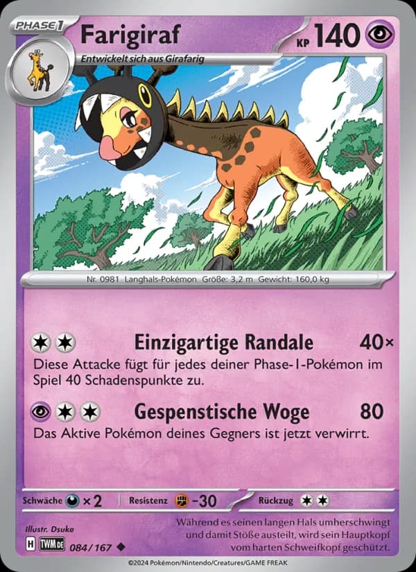 Farigiraf card in German