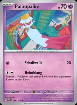 Palimpalim card in German