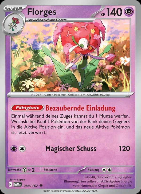 Florges card in German
